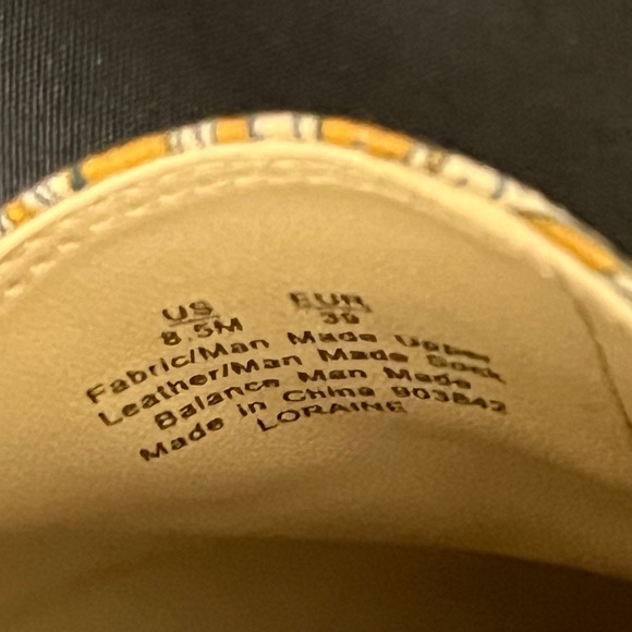 Sam Edelman Loraine Loafer Flats Floral Print Mustard Yellow Women Sz 8.5M‎ - Picture 8 of 9